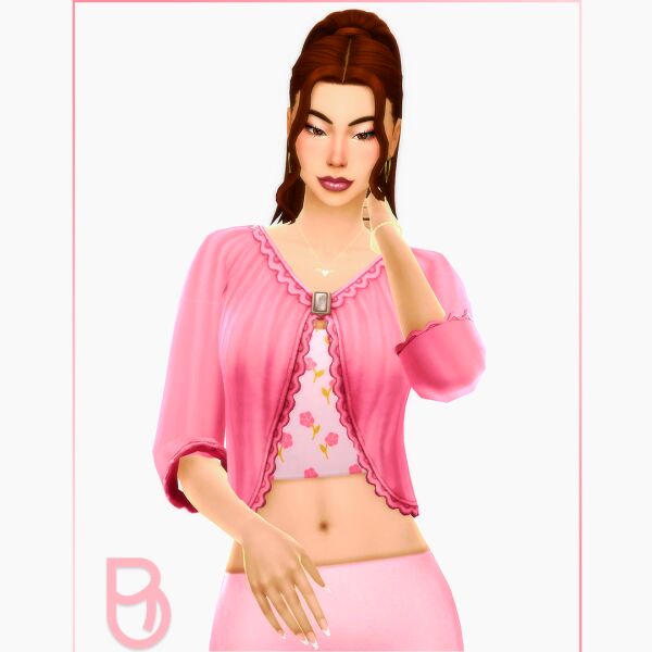 Dark Angel Blouse for Women - Version 3 1 Dark Angel Blouse for Women – Version 3 Sims 4 CC