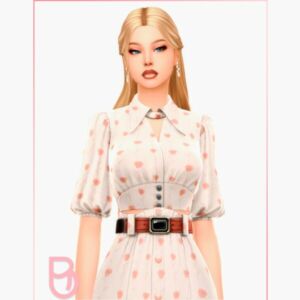 Stylish Raven Blouse for Women Sims 4 CC