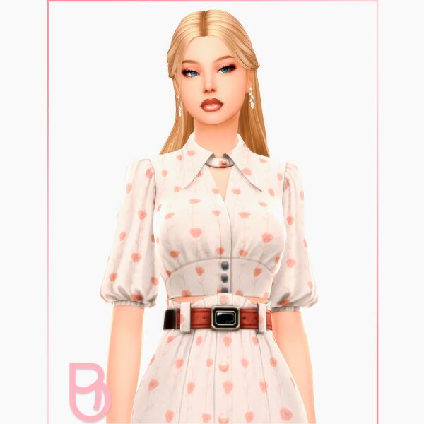 Stylish Raven Blouse for Women Sims 4 CC