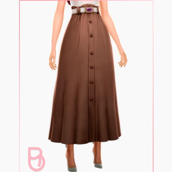 Stylish Raven Skirt - Version 1 1 Stylish Raven Skirt – Version 1 Sims 4 CC