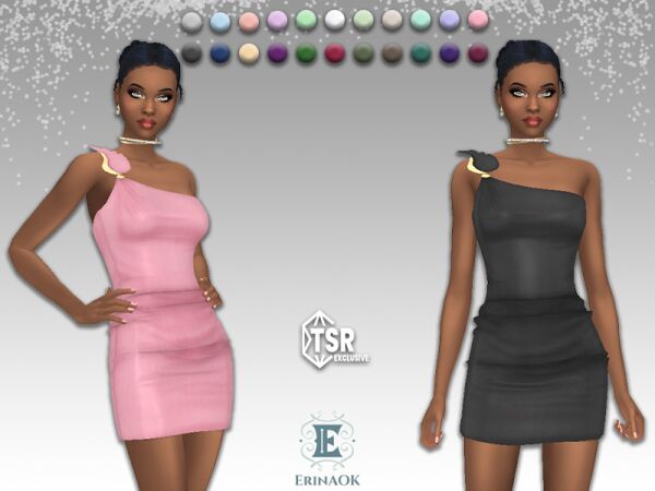 Stylish Women's Dress 010225 by ErinAOK 1 Stylish Women’s Dress 010225 by ErinAOK Sims 4 CC