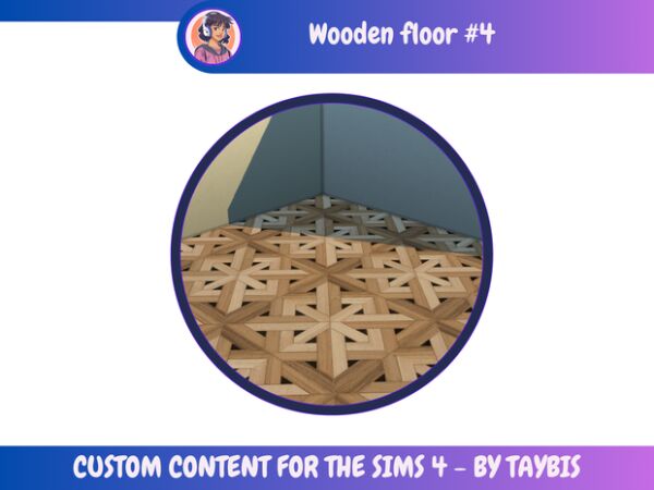 Stylish Wooden Floor 4 by Taybis 1 Stylish Wooden Floor 4 by Taybis Sims 4 CC