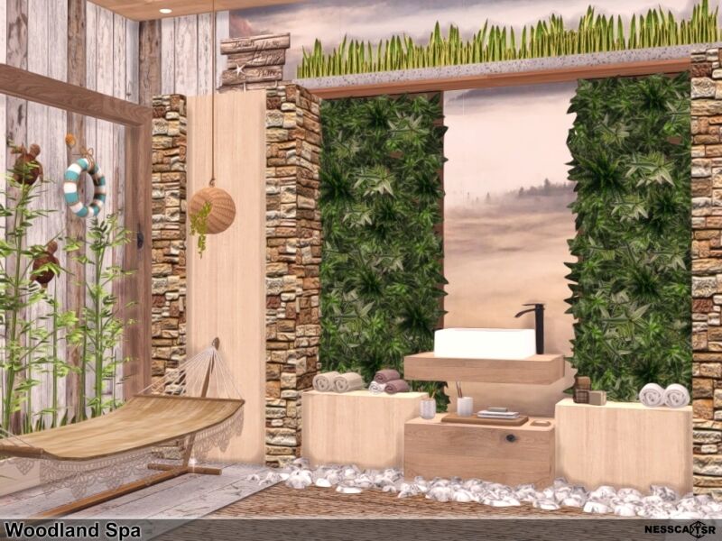 Woodland Spa 9 sims 4 cc woodland spa 2