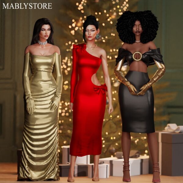 Xmas Fashion by Mably 1 Xmas Fashion by Mably Sims 4 CC
