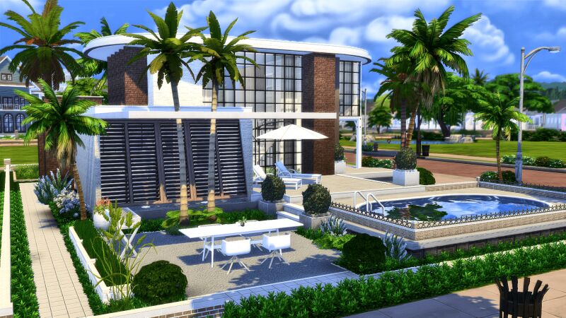 Ysumal Modern Villa 9 sims 4 cc ysumal modern villa 2