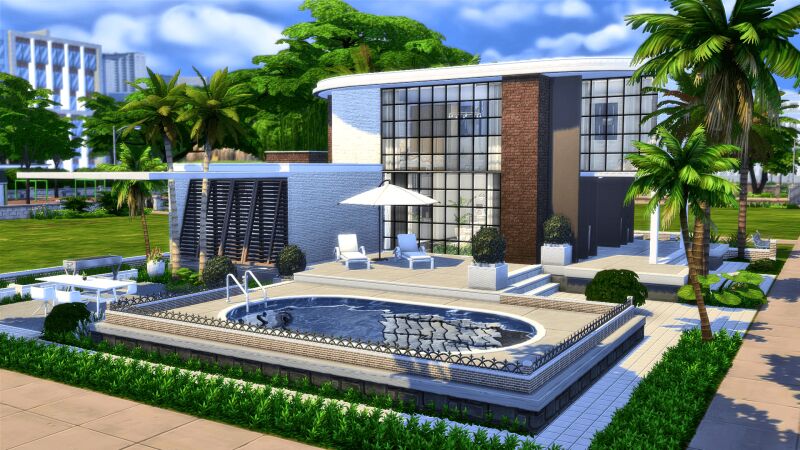 Ysumal Modern Villa 10 sims 4 cc ysumal modern villa 3