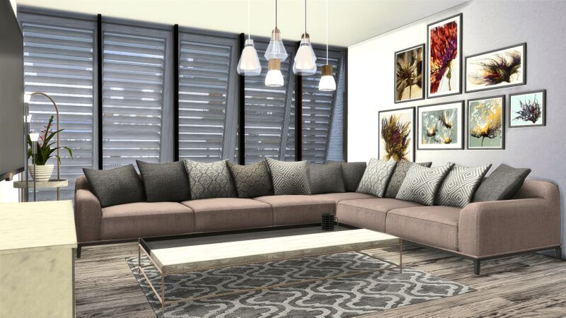 Ysumal Modern Villa 6 sims 4 cc ysumal modern villa 6