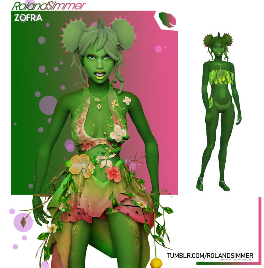 Zofra: The Cute but Dangerous Fly Trap Sim 1 Zofra: The Cute but Dangerous Fly Trap Sim Sims 4 CC