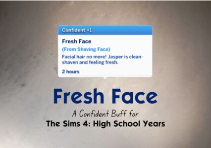 Custom Confident Buff for High School Sims Sims 4 CC