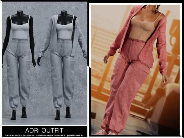 Stylish Adri Outfit for Women 1 Stylish Adri Outfit for Women Sims 4 CC