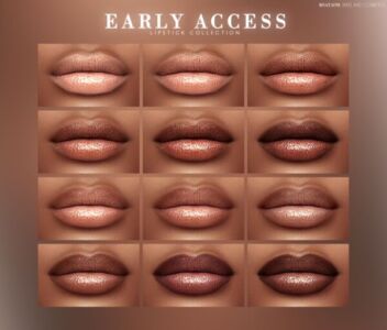 Aefentid Lipstick Collection by BoatAom Sims 4 CC