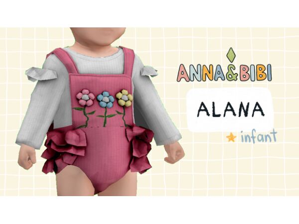 Alana Infant Doll by Anna & Bibi 1 Alana Infant Doll by Anna & Bibi Sims 4 CC