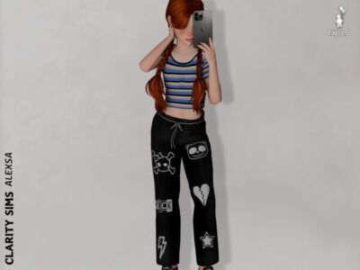 Alexsa – Child Jeans Pants Sims 4 CC