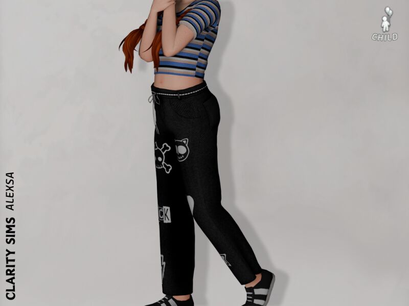 sims 4 cc alexsa jeans pants child 3