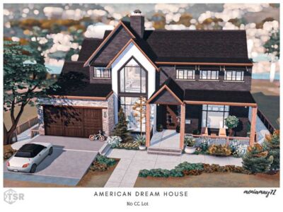 American Dream House Sims 4 CC