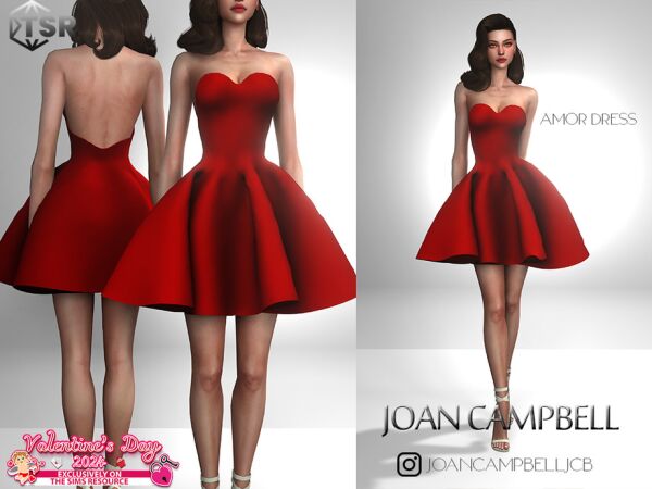 Amor Dress - Celebrate in Style! 1 Amor Dress – Celebrate in Style! Sims 4 CC