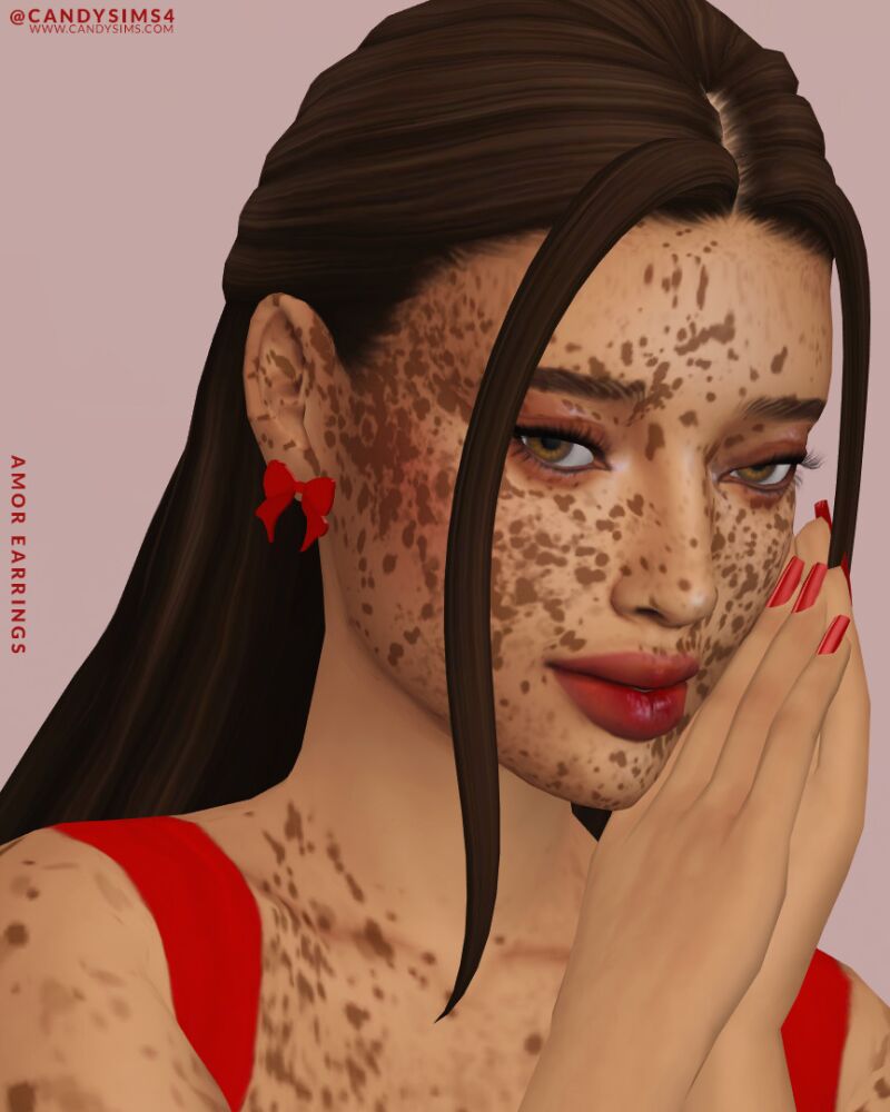Amor Earrings by Candysims 2 sims 4 cc amor earrings by candysims 3