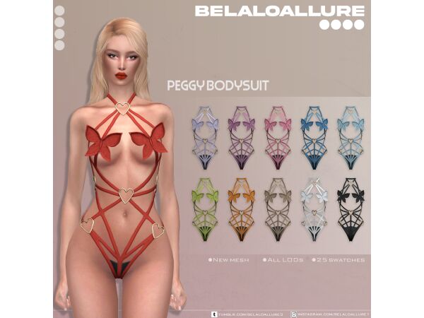 sims 4 cc angel dress by belaloallure 3