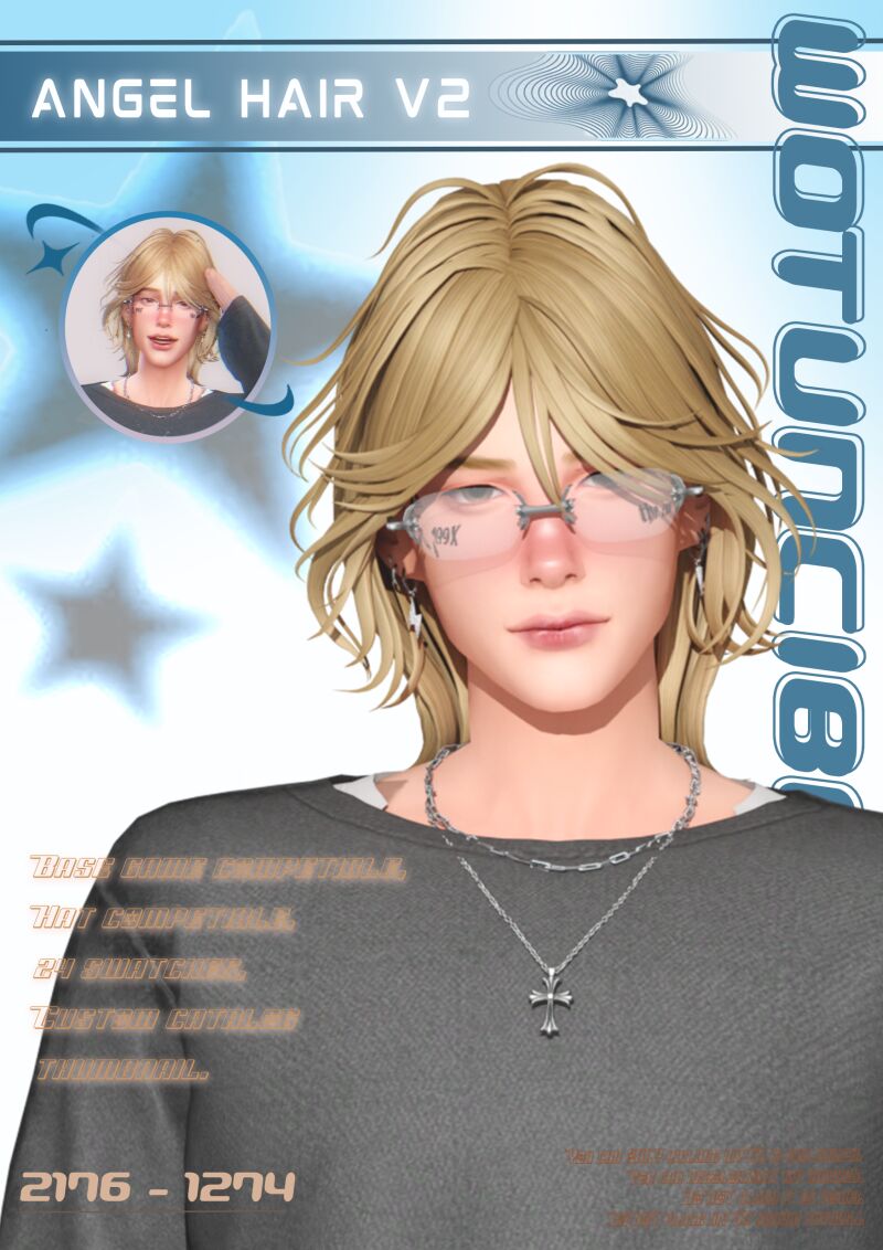 Angel Hair V2 2 sims 4 cc angel hair v2 2
