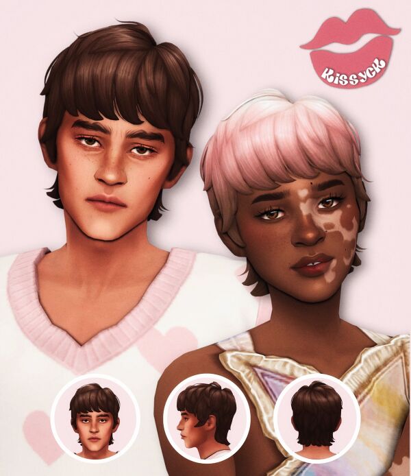 Archer Hair By Kissyck 1 Archer Hair By Kissyck Sims 4 CC