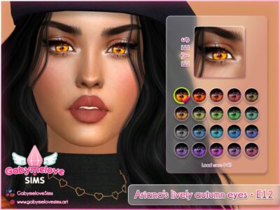 Lively Autumn Eyes for Sims 4 Sims 4 CC