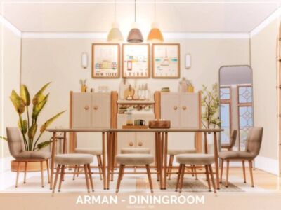 Arman Diningroom By Mini_Simmer Sims 4 CC