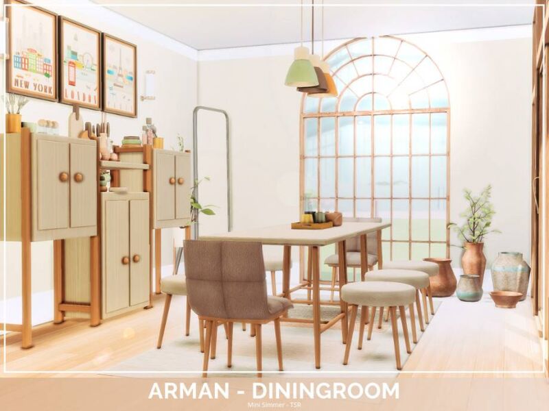 Arman Diningroom By Mini_Simmer 3 sims 4 cc arman diningroom by mini simmer 3