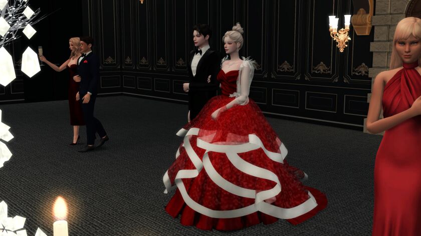 Elegant Winter Gown Set by Atelier Lena 5 sims 4 cc atelier lena winter gown set 3 1