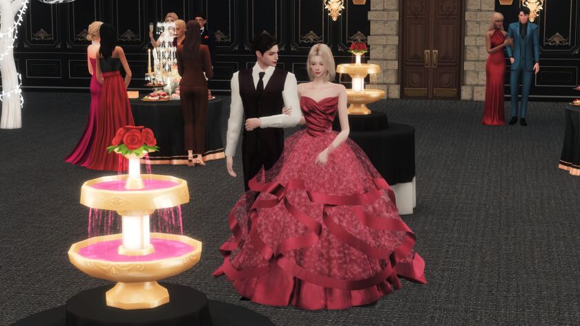 Elegant Winter Gown Set by Atelier Lena 7 sims 4 cc atelier lena winter gown set 5 1