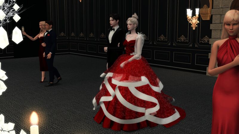 Stunning Winter Gown Set by Atelier Lena 5 sims 4 cc atelier lena winter gown set 6