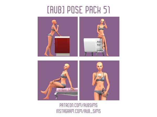 Posepack 77 for Female Sims 2 sims 4 cc aub posepack 77 3