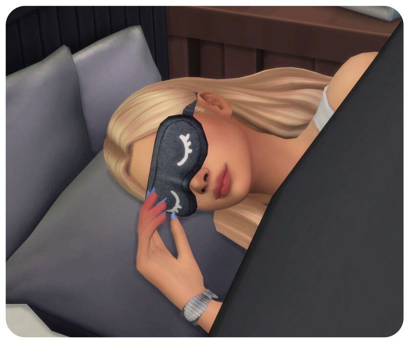 Discover the New Automatic Sleep Masks! 2 sims 4 cc automatic sleep masks sweet slumber party update 2