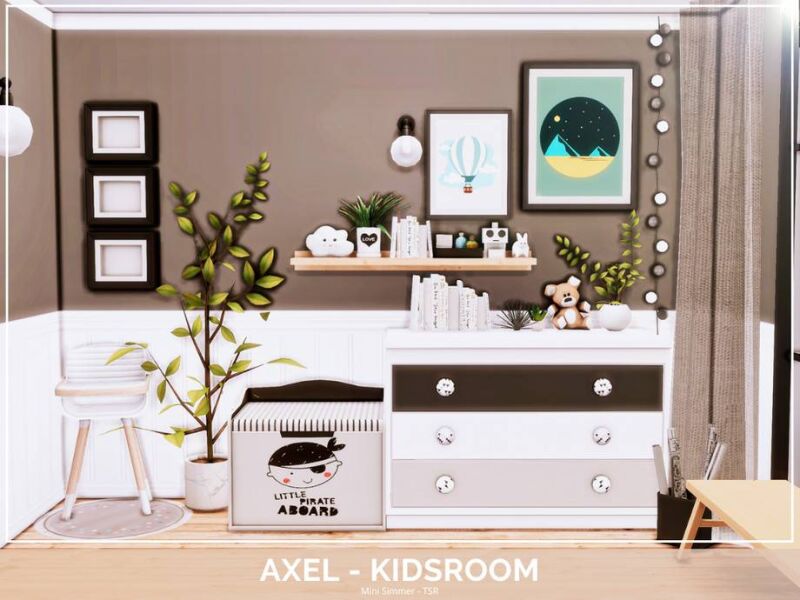 sims 4 cc axel kidsroom by mini simmer 2