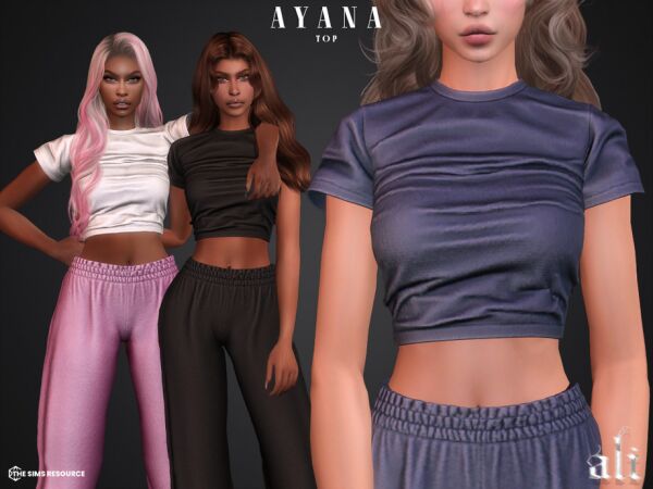 Ayana TOP By ALI Sims 4 CC