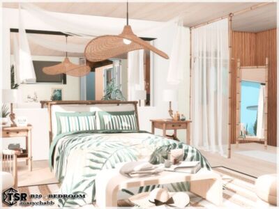 Fully Equipped B20 Bedroom Sims 4 CC