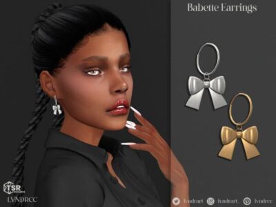 Stunning Babette Earrings by LVNDRCC Sims 4 CC