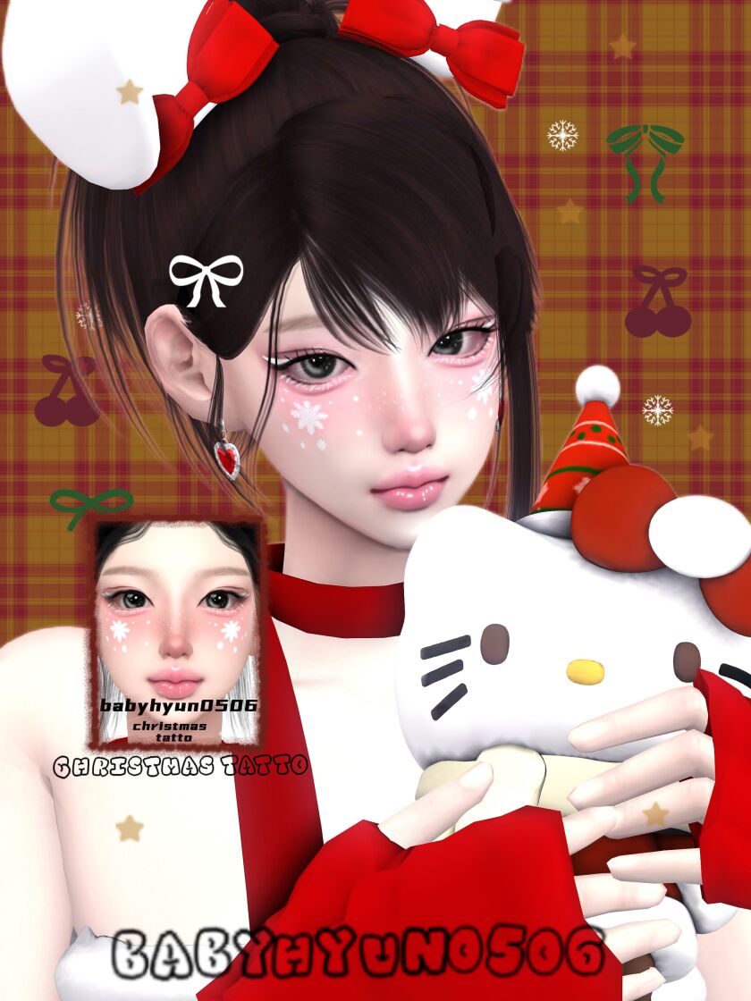 Christmas Tattoo Collection 1 Christmas Tattoo Collection Sims 4 CC