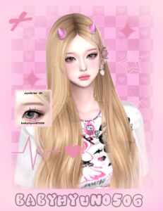 Stylish Eyebrow 01 Swatches Sims 4 CC