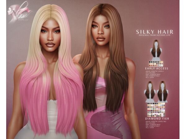 Stunning Babylon Hair by BoatAom 3 sims 4 cc babylon hair by boataom 2