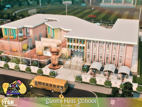 Back To School - Sunny Hills School 1 Back To School – Sunny Hills School Sims 4 CC