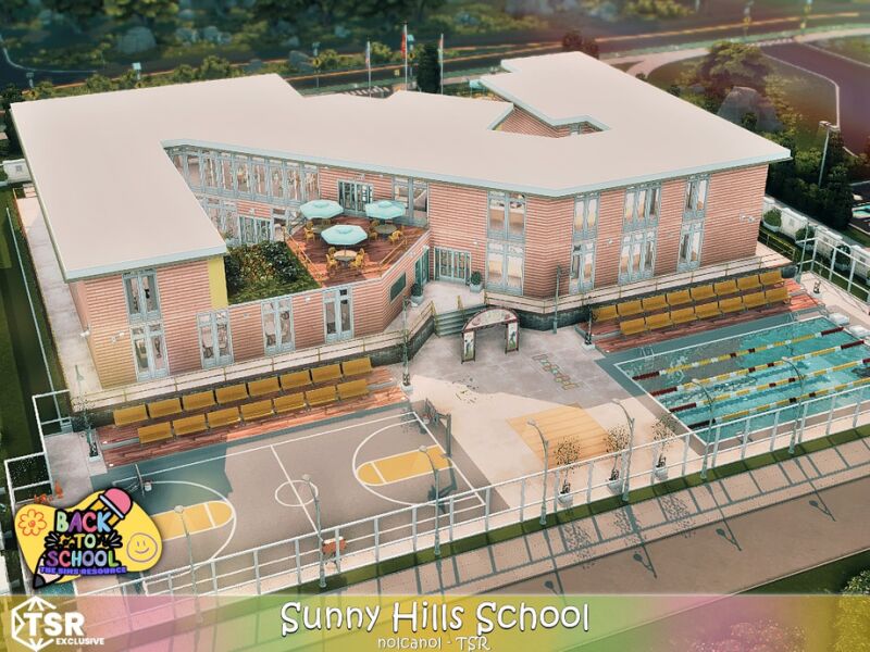 Back To School - Sunny Hills School 5 sims 4 cc back to school sunny hills school no cc by nolcanol 3