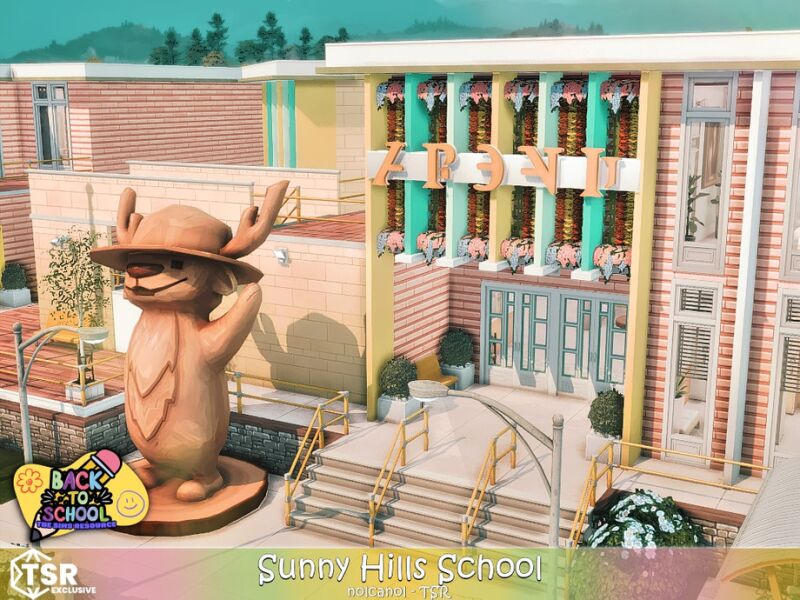 Back To School - Sunny Hills School 6 sims 4 cc back to school sunny hills school no cc by nolcanol 4