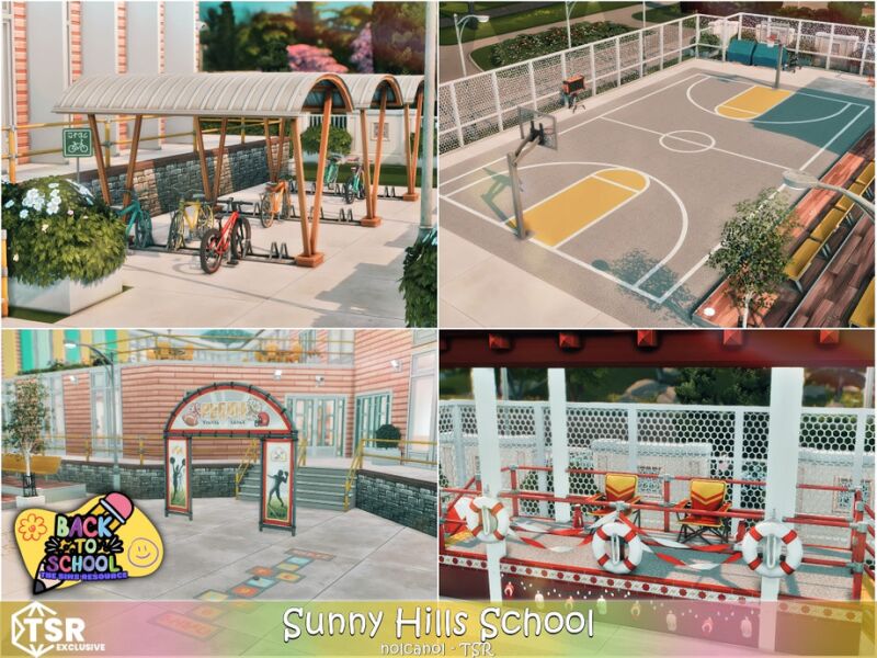 Back To School - Sunny Hills School 8 sims 4 cc back to school sunny hills school no cc by nolcanol 6