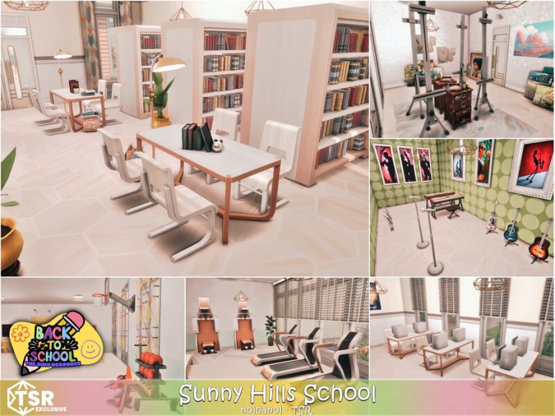 Back To School - Sunny Hills School 3 sims 4 cc back to school sunny hills school no cc by nolcanol 9