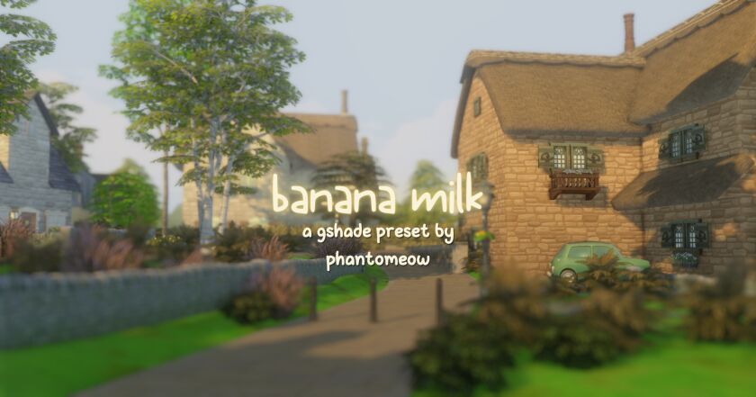 Banana Milk Gshade Preset for a Soft Vibe 1 Banana Milk Gshade Preset for a Soft Vibe Sims 4 CC