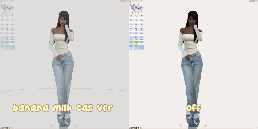 Banana Milk Gshade Preset for a Soft Vibe 4 sims 4 cc banana milk gshade preset ᐟ 2