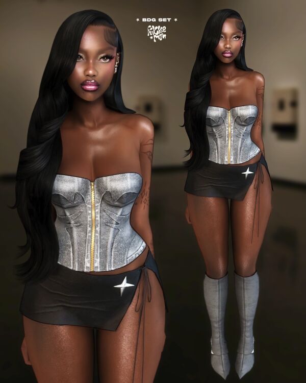 Stylish BDG Set by Fukkie 1 Stylish BDG Set by Fukkie Sims 4 CC