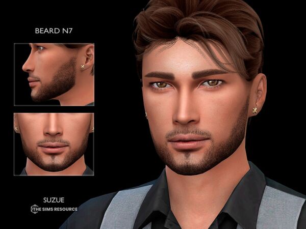 Beard N7 by Suzue 1 Beard N7 by Suzue Sims 4 CC