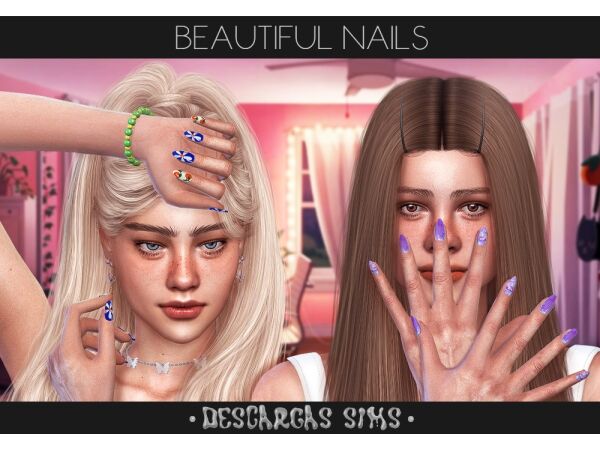 Stunning Nail Designs for All Ages 1 Stunning Nail Designs for All Ages Sims 4 CC