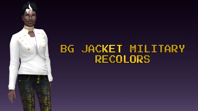 Stylish Military Jacket for Sims 1 Stylish Military Jacket for Sims Sims 4 CC